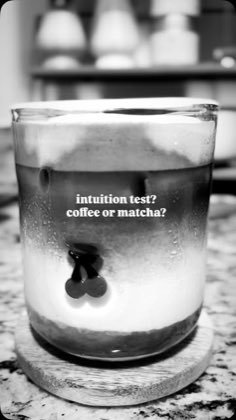 Intuition test: coffee or matcha?
